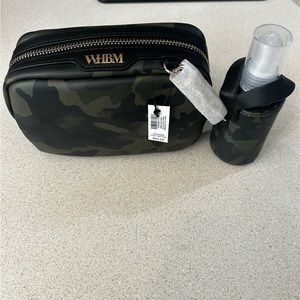 NWT Camo White House Black Market Makeup Bag & Spritz Set